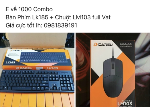 Bàn phím Dareu lk185 + Chuột LM103