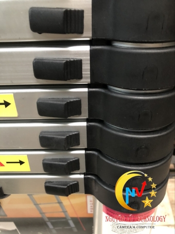 Thang nhôm rút đơn BKVINA BK-41, thang rút nhôm màu đen 4m1