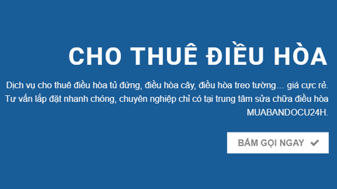 Cho Thuê Điều Hòa