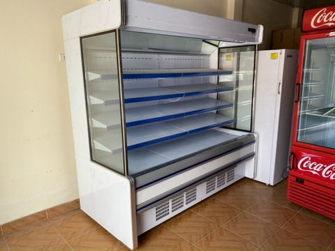 Tủ mát trưng bày siêu thị Vinacool 2 mét, mới 90%