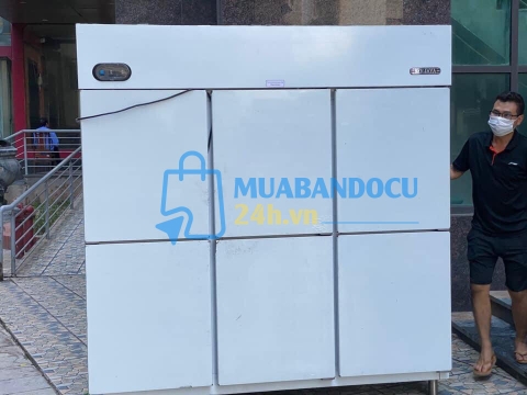 Tủ đông inox 6 cánh Berjaya model BS6DUF/Z thanh lý