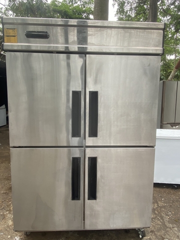 Tủ Đông Inox 4 Cánh Đức Minh 1100L, New 99%- Hàng Chính Hãng