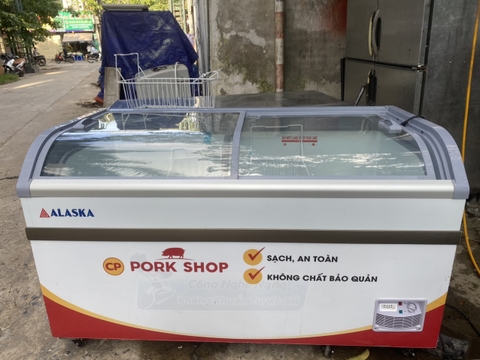 Tủ Đông Alaska 800L Kính Cong SD-601B- New 99%- Hàng Chính Hãng