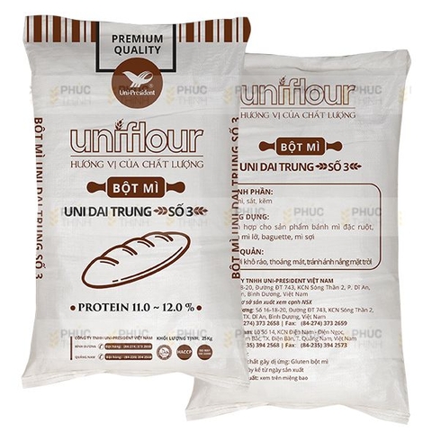 Bột mì Uni Dai Trung số 3