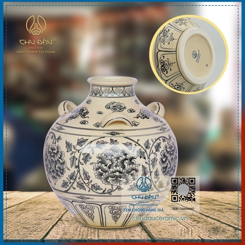 Bình Đa Lộc gốm Chu Đậu