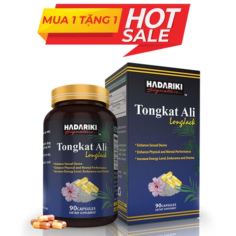Hadariki Tongkat Ali tinh chất cây mật nhân, Hộp 90 viên