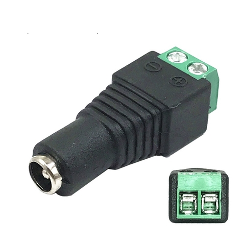DC5521 Jack nối nguồn DC Cái nối Dây Kim 2.1mm Kèm Domino