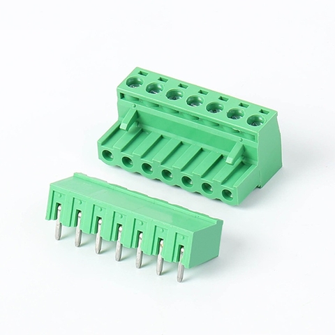 KF-5.08-7-R Terminal Block Plug-in hàn PCB 7 chân cong 5.08mm