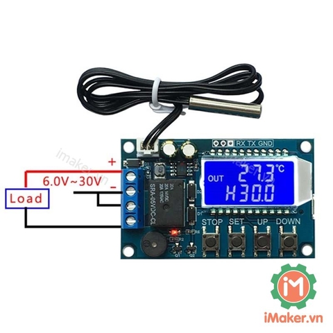 Cảm biến nhiệt độ Relay chỉnh mức hiển thị LCD XY-T01