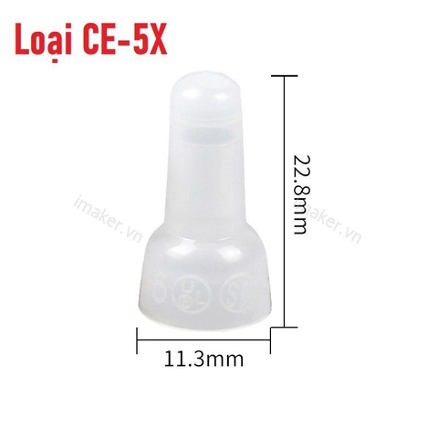 CE5X Đầu Cosse Bít Đầu Cỡ Dây 12-10AWG - gói 100pcs