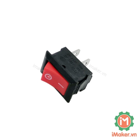 KCD1-101 công tắc ON-OFF 2 chân 6A 250VAC màu đỏ