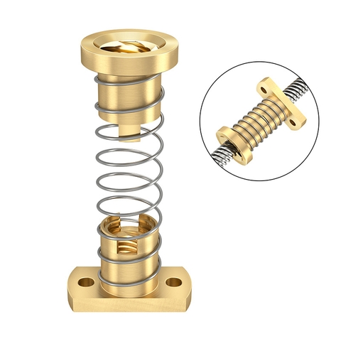 Đai ốc chống rơ trượt Vít me T8 bước 8 loại 4 rãnh xoắn