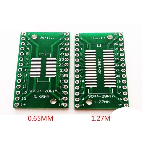 Đế đổi chân SOP-28 Sang DIP-28 V1.1