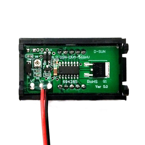 Đồng hồ đo điện áp 5 - 30 VDC hiển thị LED 7 đoạn