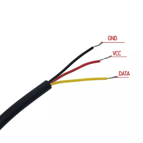 Cảm biến nhiệt độ DS18B20 dây mềm 3m