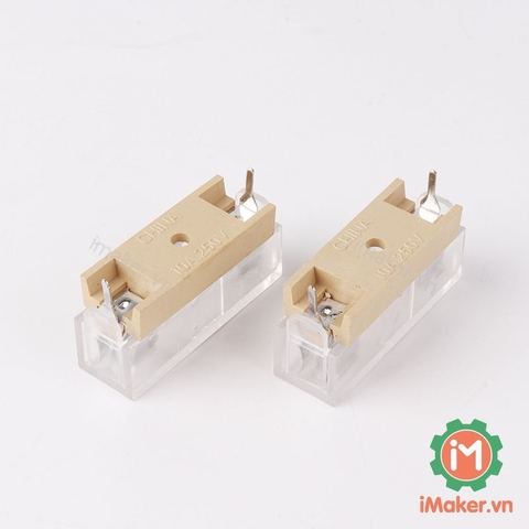 Hộp Cầu chì 6x30cm có nắp màu vàng hàn PCB