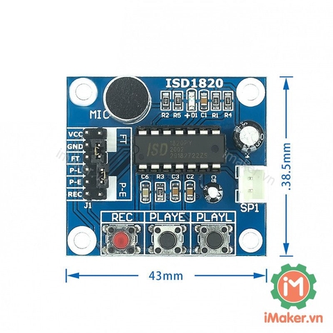 ISD1820 C1634 Mạch Ghi âm và phát