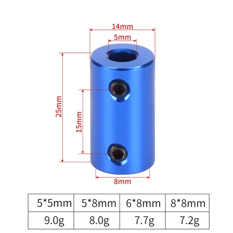 Khớp nối cứng 8-8mm