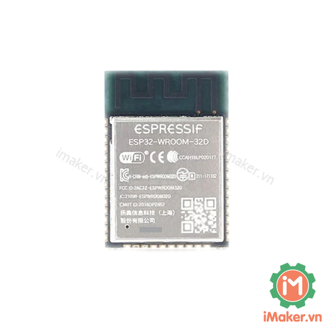 Mạch thu phát Wifi BLE SoC ESP32 ESP-WROOM-32D chính hãng Espressif