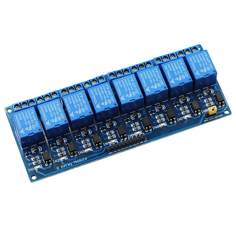 Module 8 Relay với Opto cách ly 5VDC Kích mức thấp