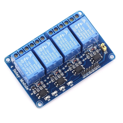 Module 4 Relay với Opto cách ly 5VDC Kích mức thấp