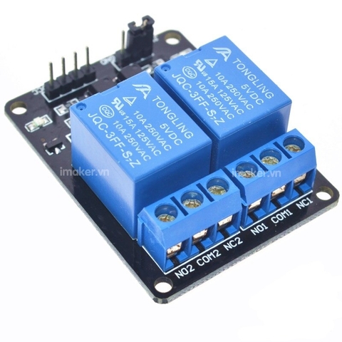 Module 2 Relay với Opto cách ly 5VDC - Kích mức thấp