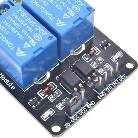 Module 2 Relay với Opto cách ly kích mức thấp 5VDC