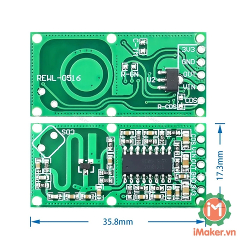 Module cảm biến vật cản radar RCWL-0515