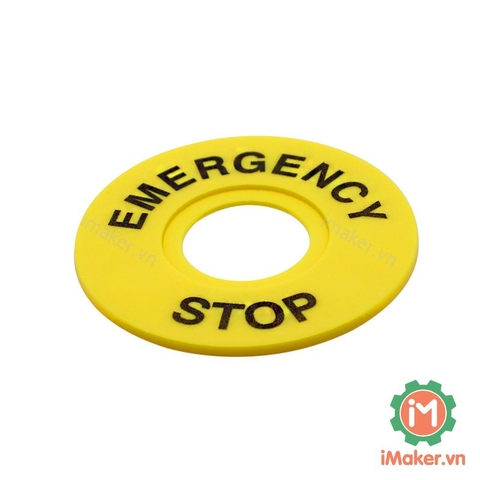 Nhãn nút nhấn Enstop Emergency Stop 60mm