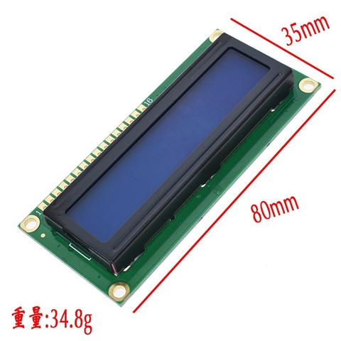 Màn hình LCD Text LCD1602 xanh dương