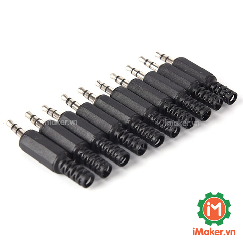 P1-3P Jack Cắm Audio 3.5mm Đực 3 Cực hàn Dây