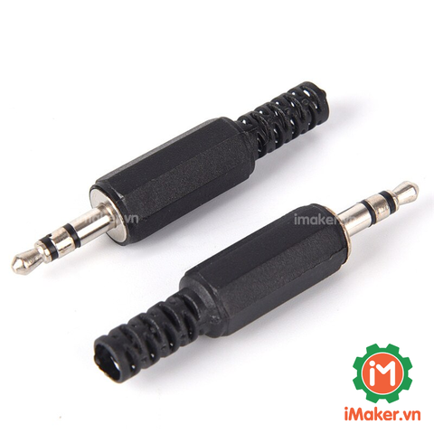 P1-3P Jack Cắm Audio 3.5mm Đực 3 Cực hàn Dây