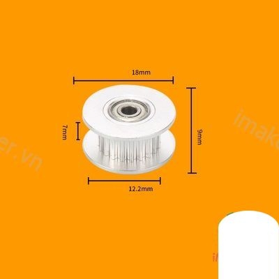 Pulley ròng rọc GT2 20 Răng - Trục 3mm Bản 6mm