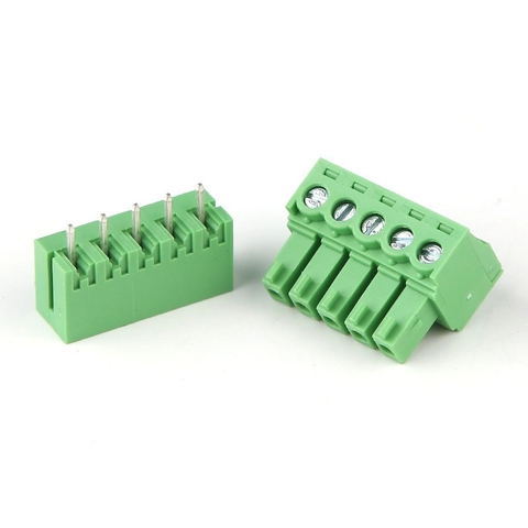 KF-3.81-5-V Terminal Block Plug-in hàn PCB 5 chân thẳng 3.81mm - 1 bộ