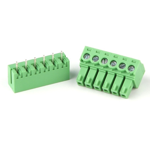 KF-3.81-6-V Terminal Block Plug-in hàn PCB 6 chân thẳng 3.81mm - 1 bộ