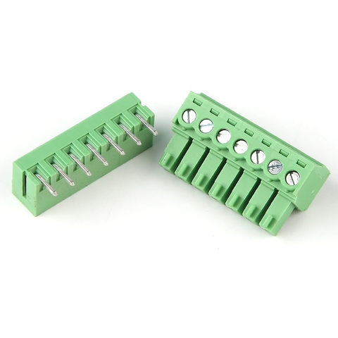 KF-3.81-7-R Terminal Block Plug-in hàn PCB 7 chân cong 3.81mm - 1 bộ