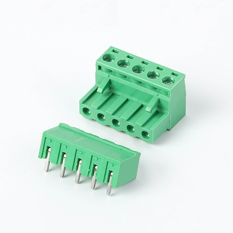 KF-5.08-5-R Terminal Block Plug-in hàn PCB 5 chân cong 5.08mm