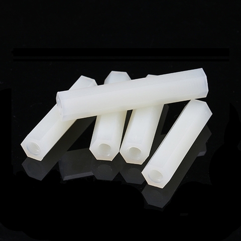 Trụ nhựa HEX-M3 Cái-Cái dài 10mm - gói 10