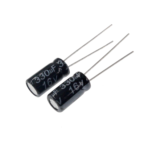 Tụ hoá 330uF 16V 6.3x12mm xuyên lỗ