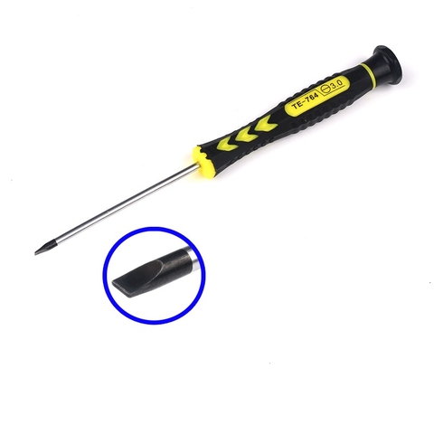 Tua vít bằng thép Chrome có từ tính 3mm đầu Dẹp