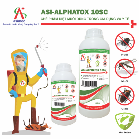 ASI-ALPHATOX 10SC: Chế phẩm diệt muỗi dùng trong gia dụng và y tế