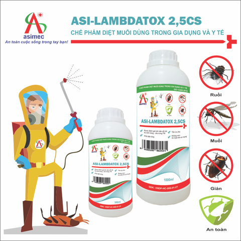 ASI-LAMBDATOX 2,5CS: Chế phẩm diệt muỗi dùng trong gia dụng và y tế