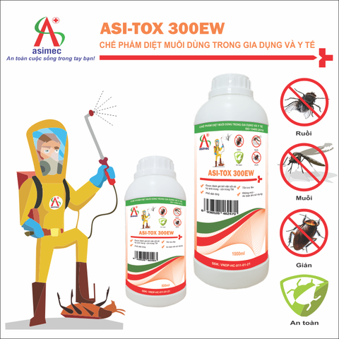 ASI-TOX 300EW: Chế phẩm diệt muỗi dùng trong gia dụng và y tế