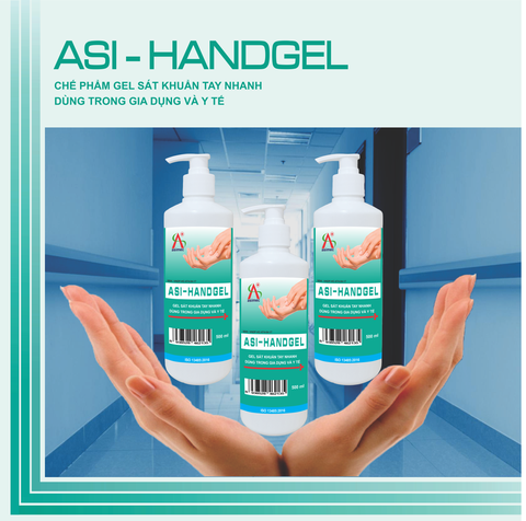 ASI-HANDGEL: Chế phẩm gel sát khuẩn tay nhanh dùng trong gia dụng và y tế