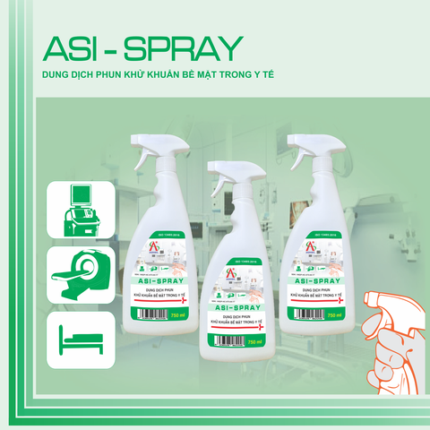 ASI-SPRAY: Dung dịch phun khử khuẩn bề mặt trong y tế