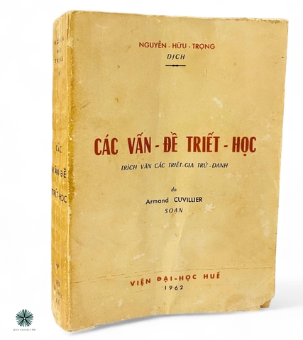 CÁC VẤN ĐỀ TRIẾT HỌC