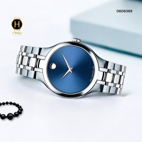  Movado Quartz Collection Blue 0606369 