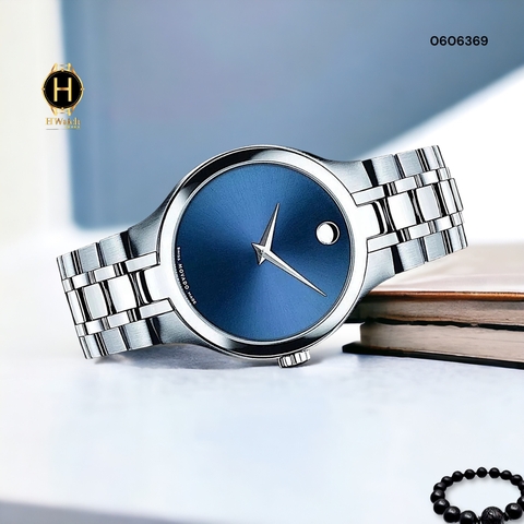  Movado Quartz Collection Blue 0606369 