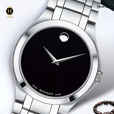 Đồng Hồ Nam Movado Quartz Collection Black Dial 0606781 