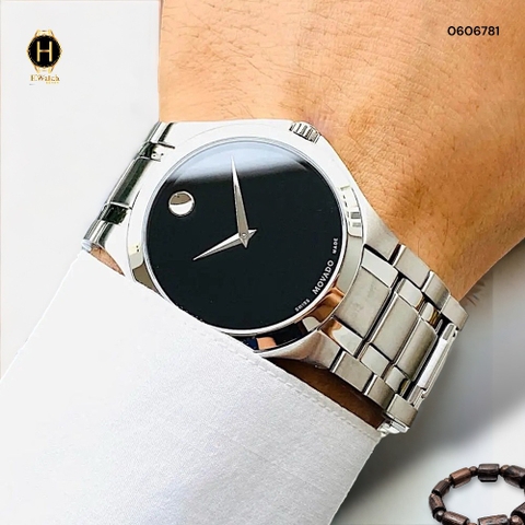 Đồng Hồ Nam Movado Quartz Collection Black Dial 0606781 